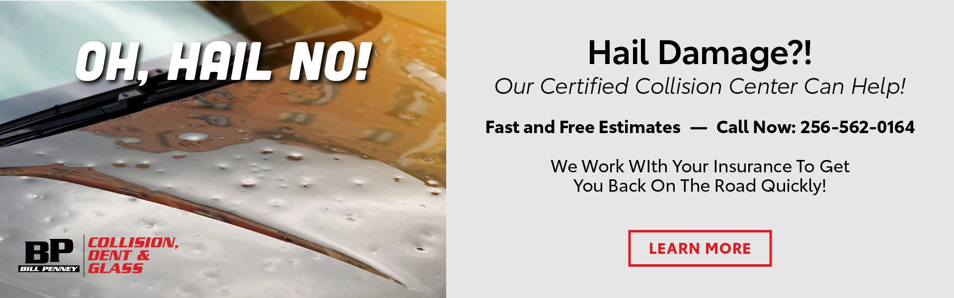 Bill Penney Collision Center Hail Damage Repair